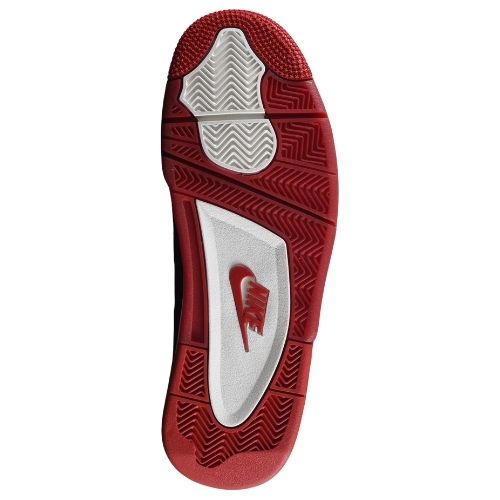 Nigel Sylvester x Air Jordan Retro 4 SP "Brick By Brick Bike 4 Triple Red Suede" Roja - Imagen 3