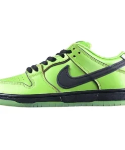 The Powerpuff Girls x Nike Dunk Low Pro SB QS“Buttercup Verde” Niñas Superpoderosas