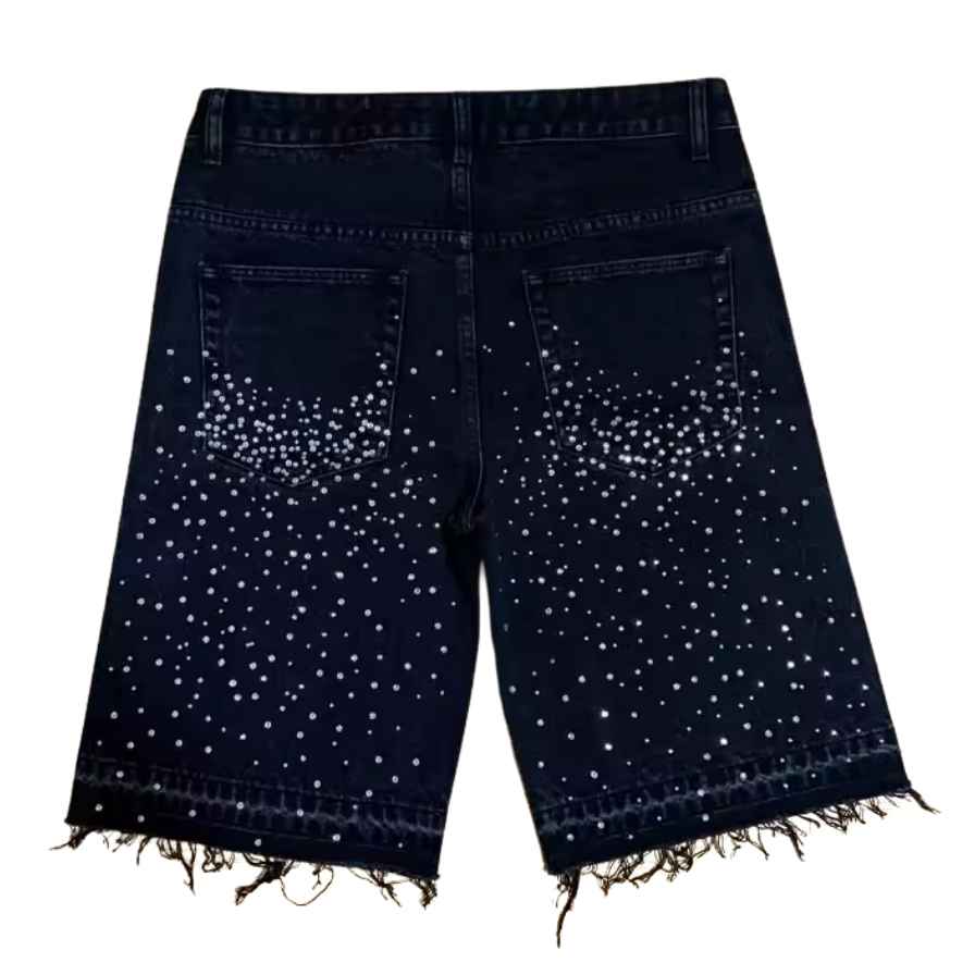 Short Pantalón Corto GENUINE "Blue-Black" JEANS - Imagen 2