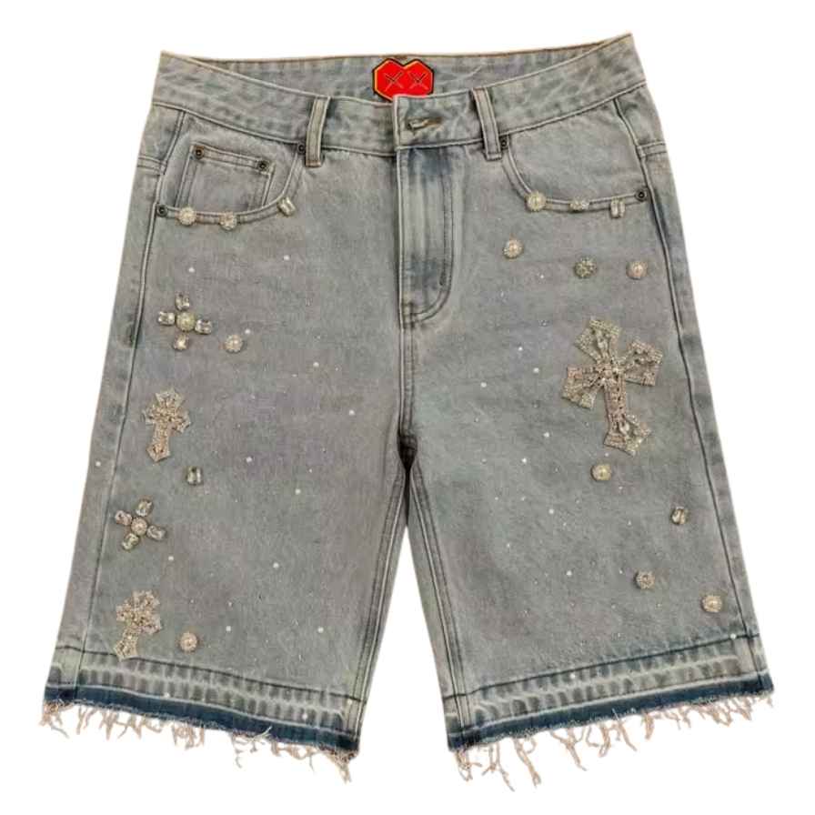 Short Pantalón Corto GENUINE "Blue-Black" JEANS - Imagen 6