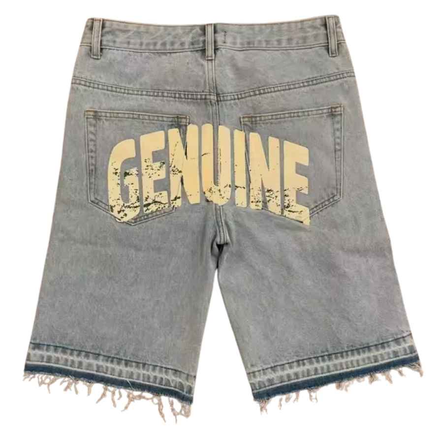 Short Pantalón Corto GENUINE "Blue-Black" JEANS - Imagen 7