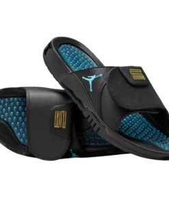 Sandalias Chalas NIKE JORDAN - "Negro/Celeste" + CAJA