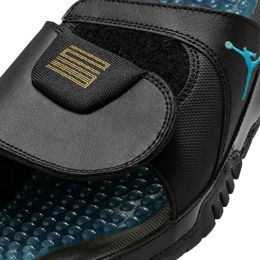 Sandalias Chalas NIKE JORDAN - "Negro/Celeste" + CAJA - Imagen 4