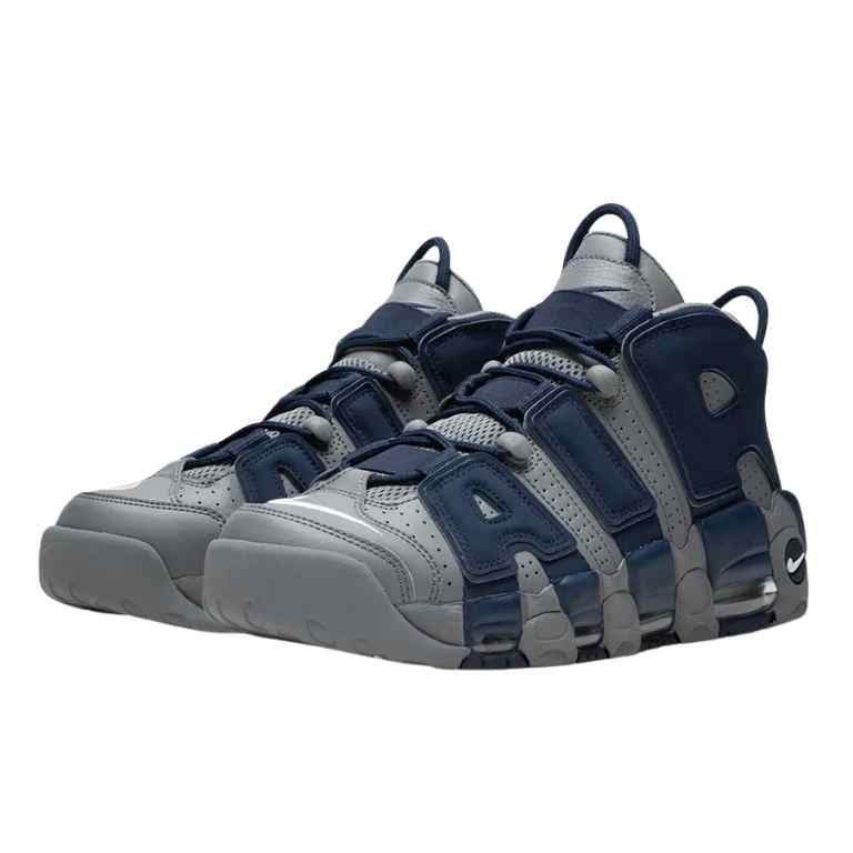 Nike Air More UpTempo "Cool Grey and Midnight Navy" Gris