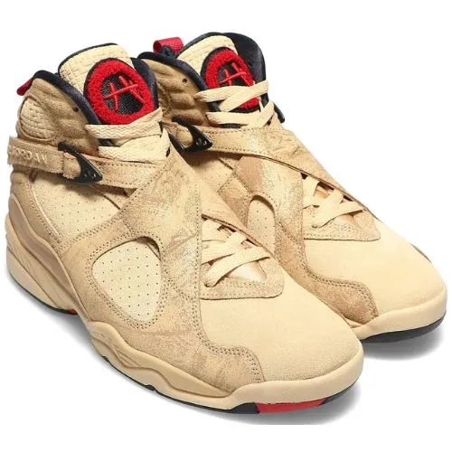 Air Jordan Retro 8 "SE Rui Hachimura Black Samurai" Twine/Gym Red-Black-Sesame - Imagen 2