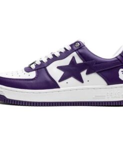 A Bathing Ape BAPE STA #4 M1"Purple Patent Leather" morado confeccionados Cuero Charol
