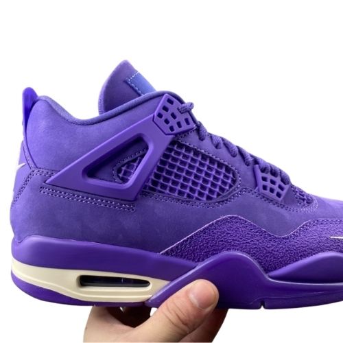 Canyon Purple Nigel Silvester x Air Jordan Retro 4 SP "Brick By Brick Bike 4 Triple Purple Suede" Morado - Imagen 2