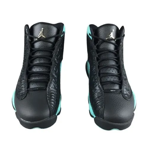 Air Jordan 13 Retro "'Island Green" Negro Celeste - Imagen 2