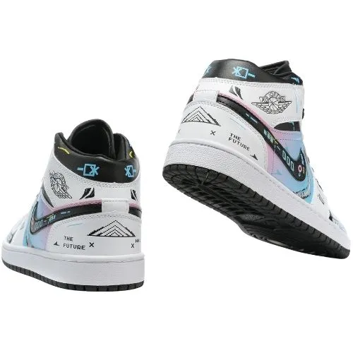 Nike Air Jordan 1 Retro "Cyberpunk Pixel Cotton Candy" - Imagen 2