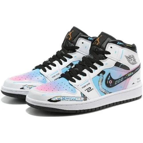 Nike Air Jordan 1 Retro "Cyberpunk Pixel Cotton Candy" - Imagen 3