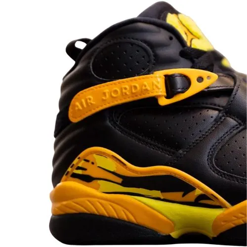 Jordan Retro 8 "Taxi" Negro Amarillo Yellow Black - Imagen 2