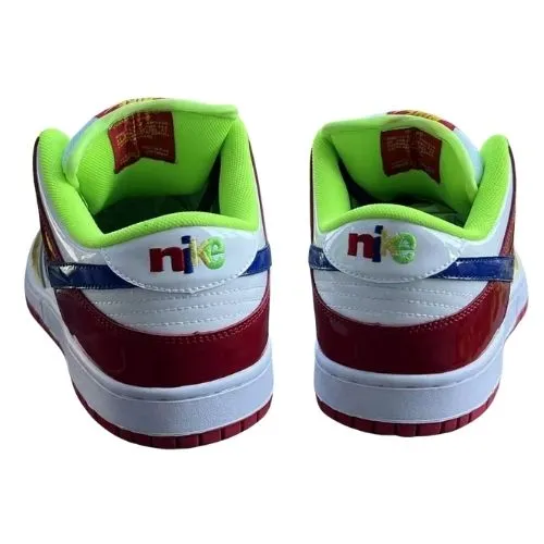 Ebay x Nike Dunk Low SB “Sandy Bodecker V2" Rojo Amarillo Verde - Imagen 2