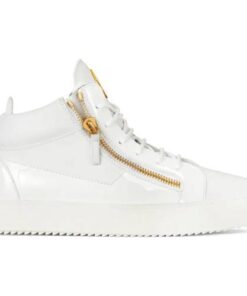 Giuseppe Zanotti Kriss mid-top Charol Blanco