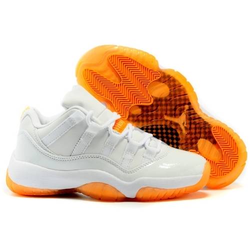 Air Jordan 11 Retro Low "GG" blanco Naranja Cítrico - Imagen 2