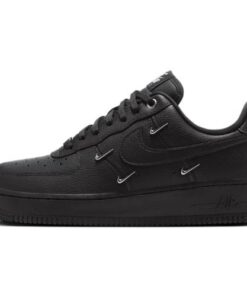 Nike Air Force 1 '07 LX Black Multi Swoosh Negro