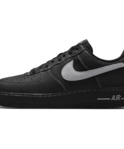 Nike Air Force 1 '07 LV8 Black Negro Plateado