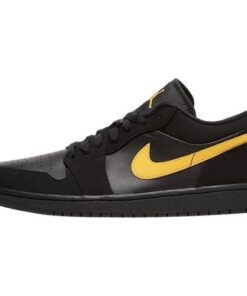 Nike Air Jordan 1 Retro Low "University Gold/Black" Black Gold Negro Dorado
