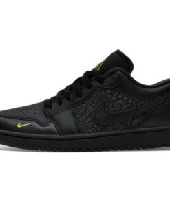 Nike Air Jordan 1 Retro Low SE "Elephant Print" Black Gold Negro Dorado